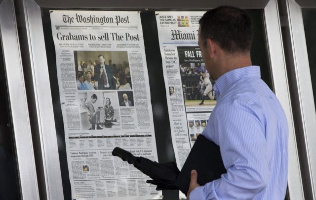Washington Post Unveils New Slogan: ‘Democracy Dies in Darkness’