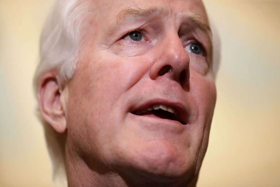 Senator John Cornyn weeps for shooter who murdered eight classmates and two teachers